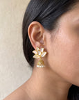 Pearl Petal Jhumka