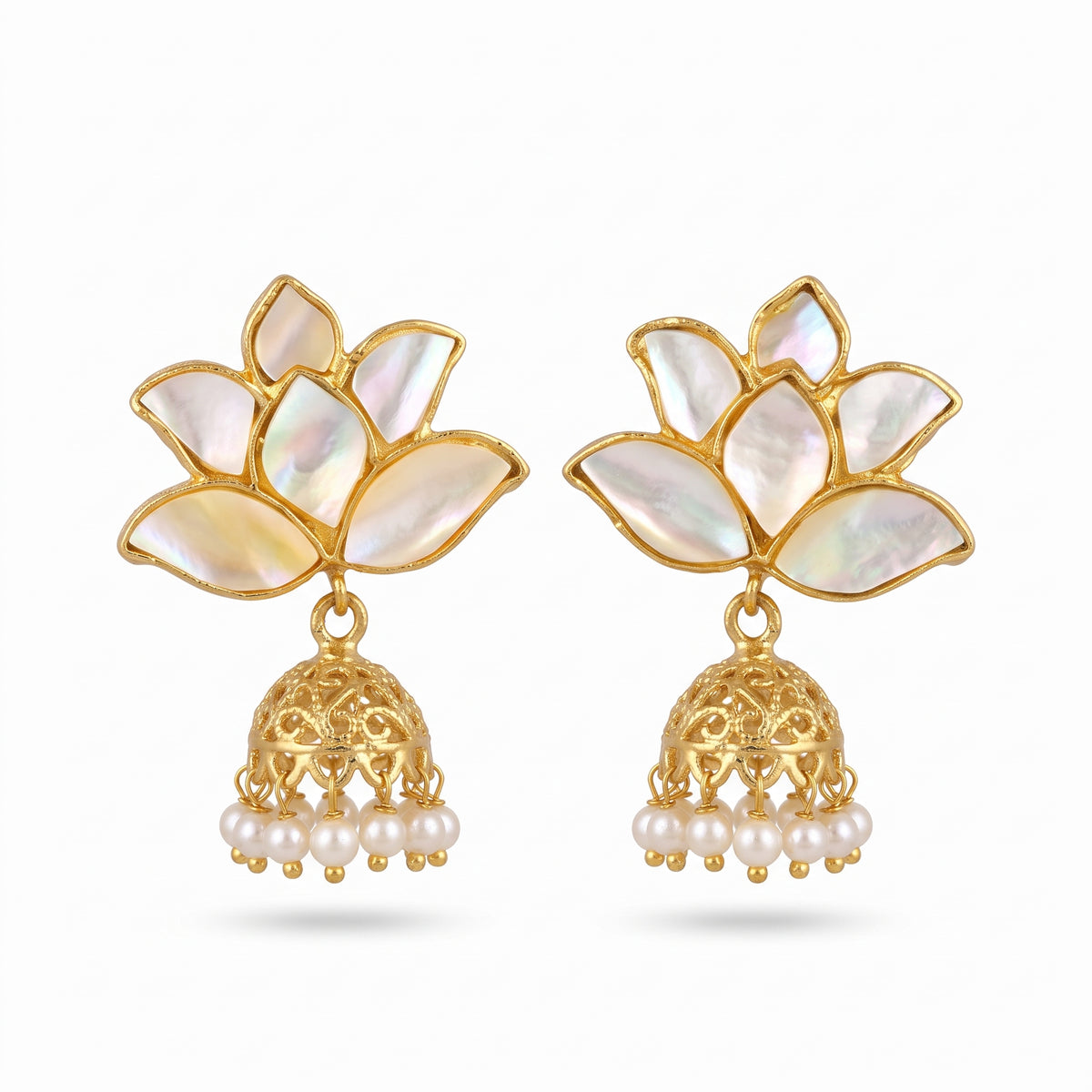 Pearl Petal Jhumka
